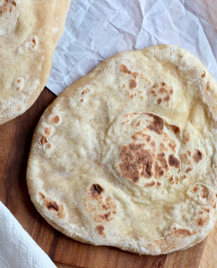 Sourdough Discard Naan Bread
