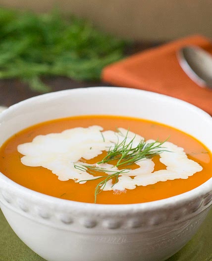 Quick Carrot Soup with Dill Recipe