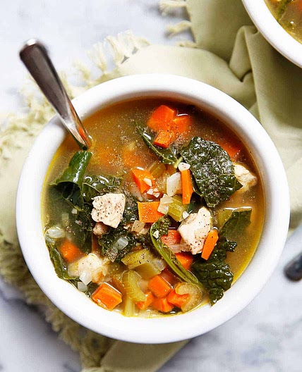 Detox Chicken and Kale Soup