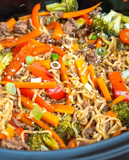 Slow Cooker Beef Ramen