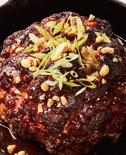 Brown Sugar BBQ Whole Roasted Cauliflower