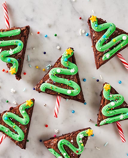 Christmas Tree Brownies