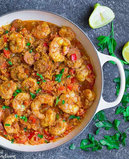 Cauliflower Rice Paella