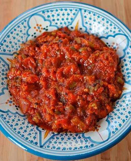Salade Marocaine de Taktouka (tomates et poivrons)