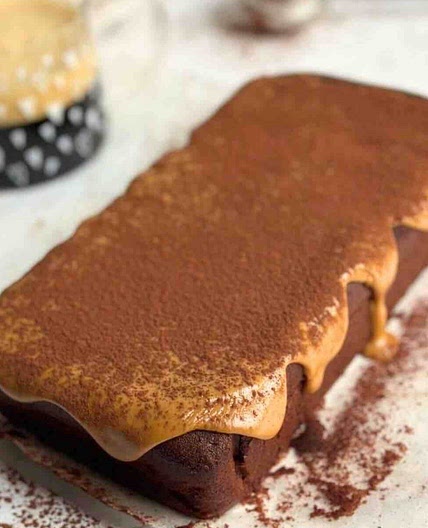 Mocha Loaf Cake with Coffee Glaze
