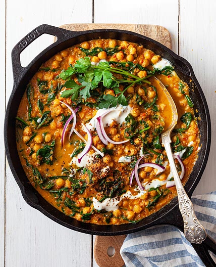 Spinach + Chickpea Curry
