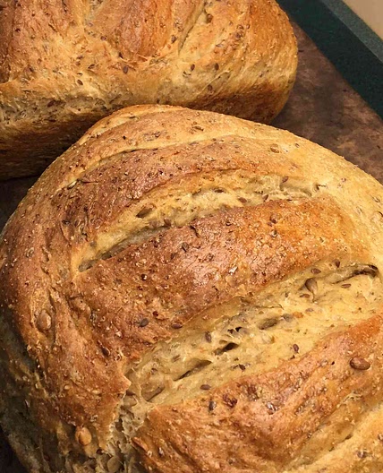 Cracked Wheat Sourdough Bread
