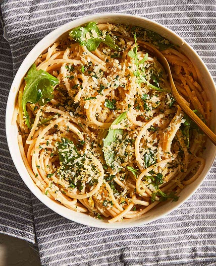 Arugula Pasta with Lemon & Parmesan