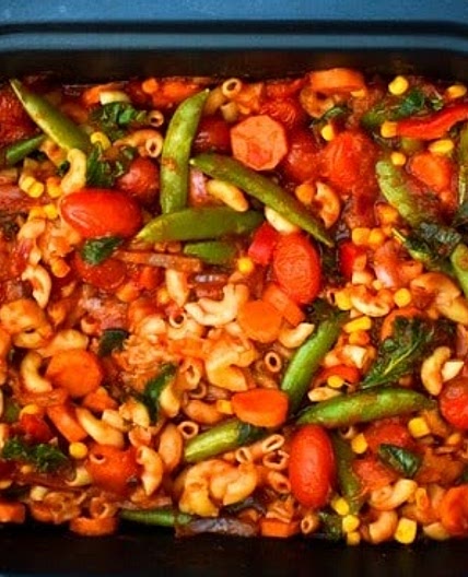 Slow Cooker Extra Vegetable Pasta