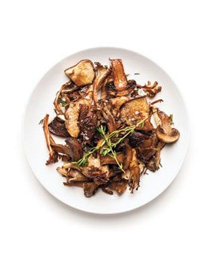 Crispy Roasted Sliced Mushrooms