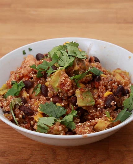 One-Pan Southwestern Chicken Quinoa Recipe by Tasty