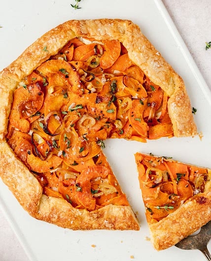 Honeynut Squash Galette with Goat Cheese