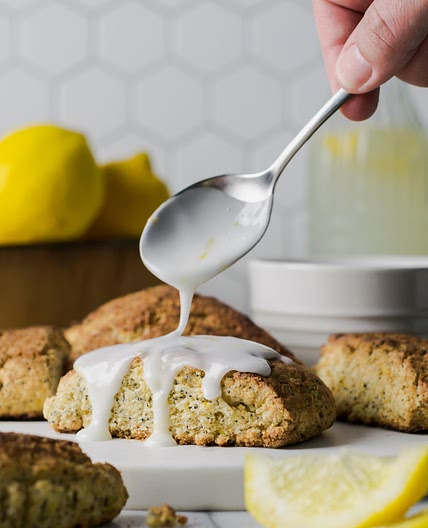 Gluten Free Lemon Poppy Seed Scones
