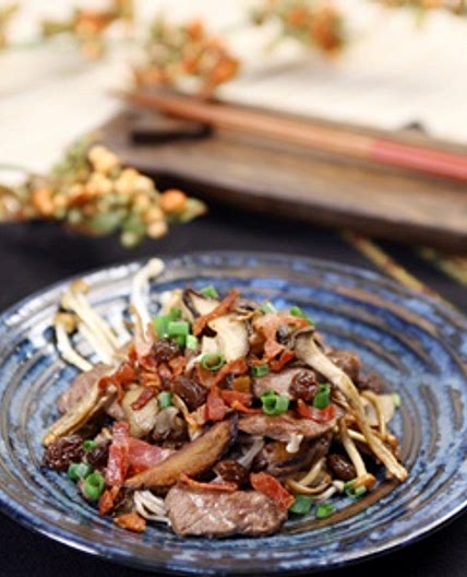 레이즌버섯소테스테이크