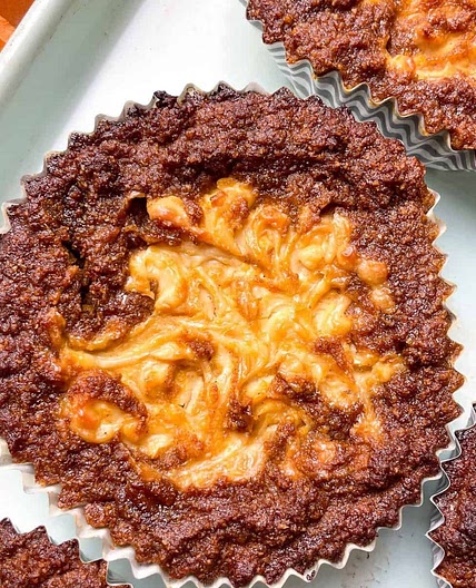 Gluten Free Pumpkin Cream Cheese Swirl Muffins (Almond Flour)