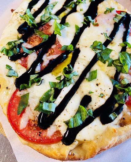 Caprese Naan Flatbread Pizzas
