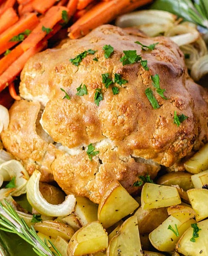 Roasted Cauliflower with Tahini