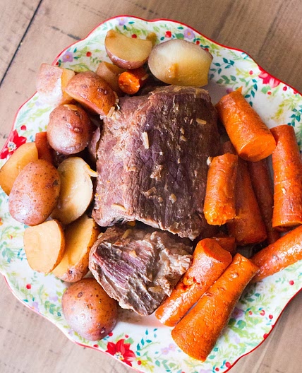 4 Ingredient Pot Roast in Crock Pot