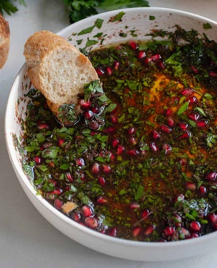 Pomegranate Molasses Bread Dipping Oil