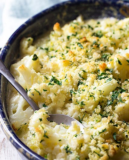 Creamy Cauliflower Au Gratin