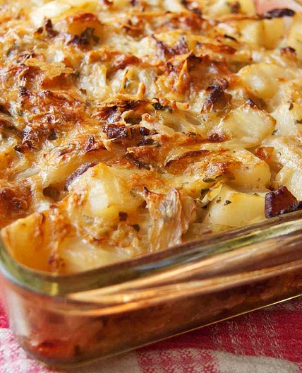 Polish Cabbage, Potato, and Bacon Casserole Recipe