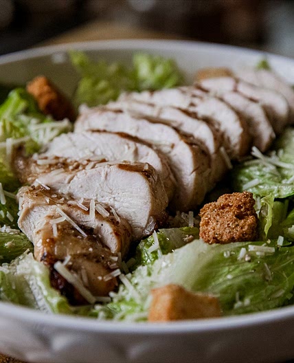Traeger Chicken Caesar Salad