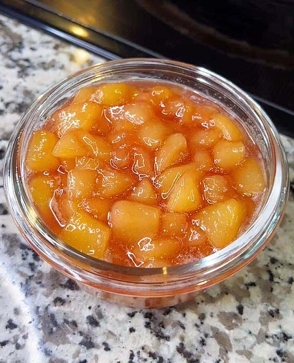 Low Sugar Peach Jam (Small batch, 4 ingredients)