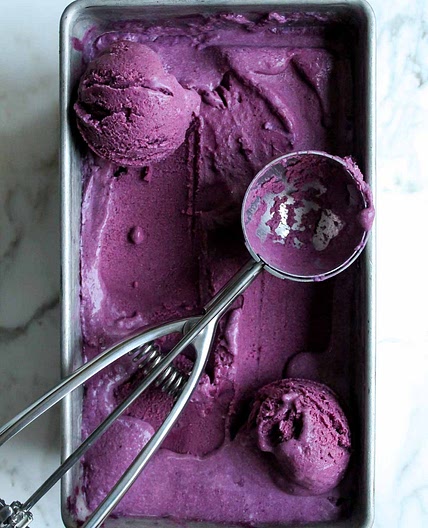 Fresh Blueberry Ice Cream (Vegan)
