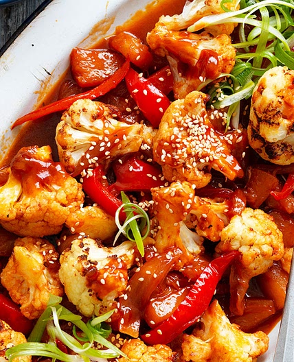 Sweet and Sour Air Fryer Cauliflower