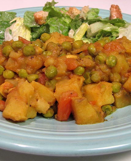 Nepalese Potato, Tomato and Pea Curry