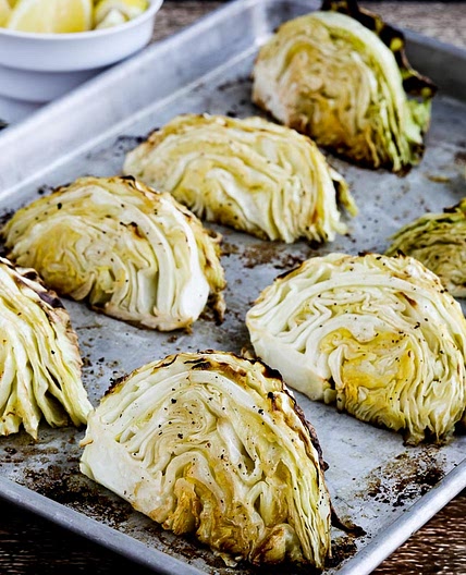 Roasted Cabbage with Lemon