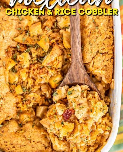 Mexican Chicken & Rice Cobbler