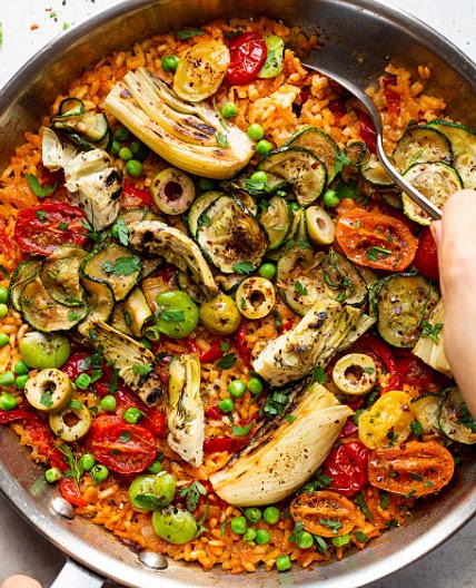 Vegan paella