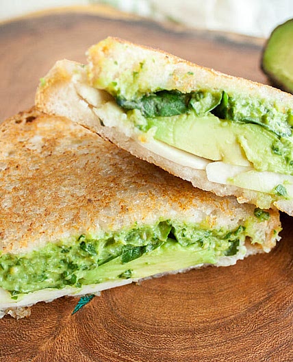 Avocado Pesto Grilled Cheese