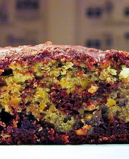 Chocolate and Pistachio Surprise Cake Recipe