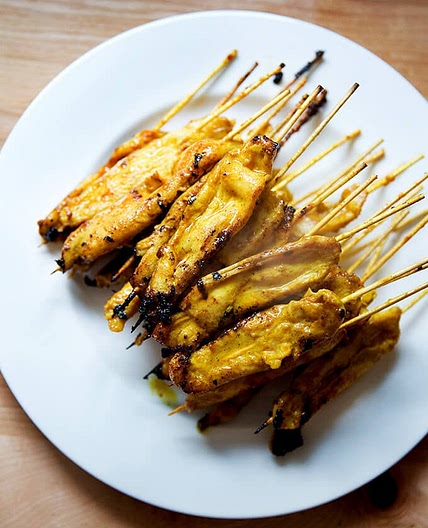 Easy Thai Chicken Satay with Coconut Rice