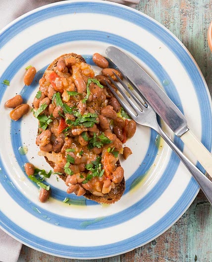 Homemade beans on toast