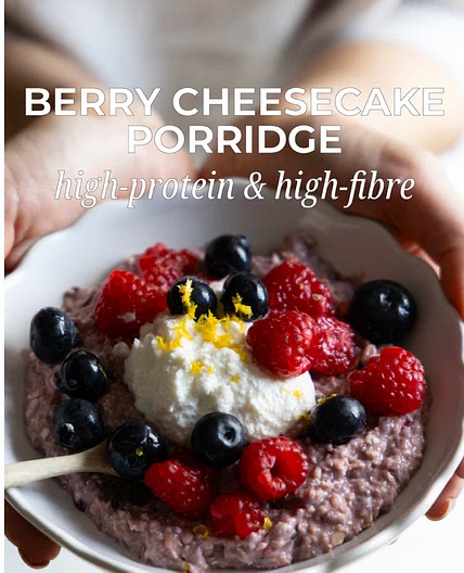 It’s porridge season, and this berry cheesecake inspired porridge will not only fill you right up, but it also has all the comfo