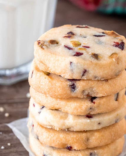 Cranberry Pistachio Shortbread