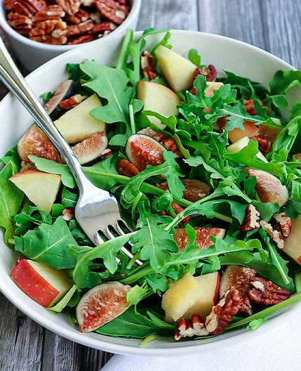 Apple Fig Arugula Salad