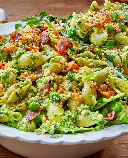Spring Pea Pesto Pasta Salad