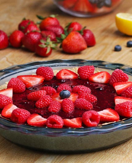 No-Bake Granola Berry Pie Recipe by Tasty