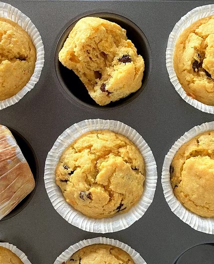 Whole Orange & Raisin Spelt Muffins (low fat and less sugar)