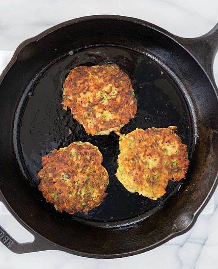 Zucchini Fritters with Bacon and Cheese