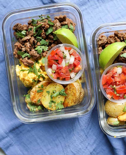 Meal Prep Breakfast Taco Bowls