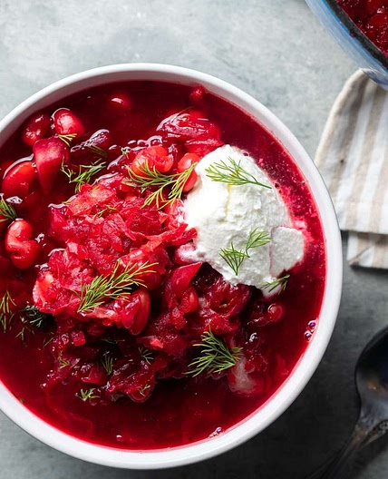 Beet and Cabbage Borscht