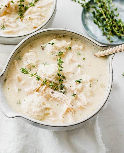 Keto Chicken and Dumplings (Whole30 + Keto)