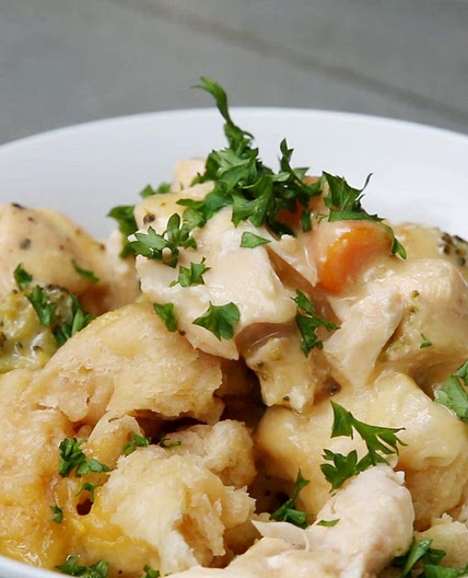 Slow Cooker Chicken & Biscuits Recipe by Tasty