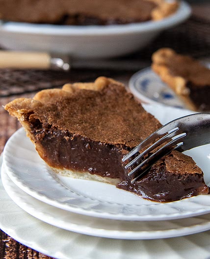 Vintage Fudgy Chocolate Chess Pie