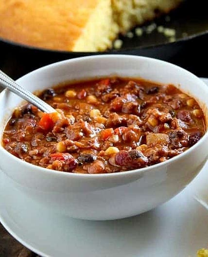 Weeknight Veggie & Ground Turkey Chili